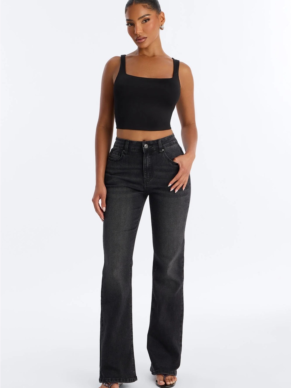 Black Bootcut Jeans